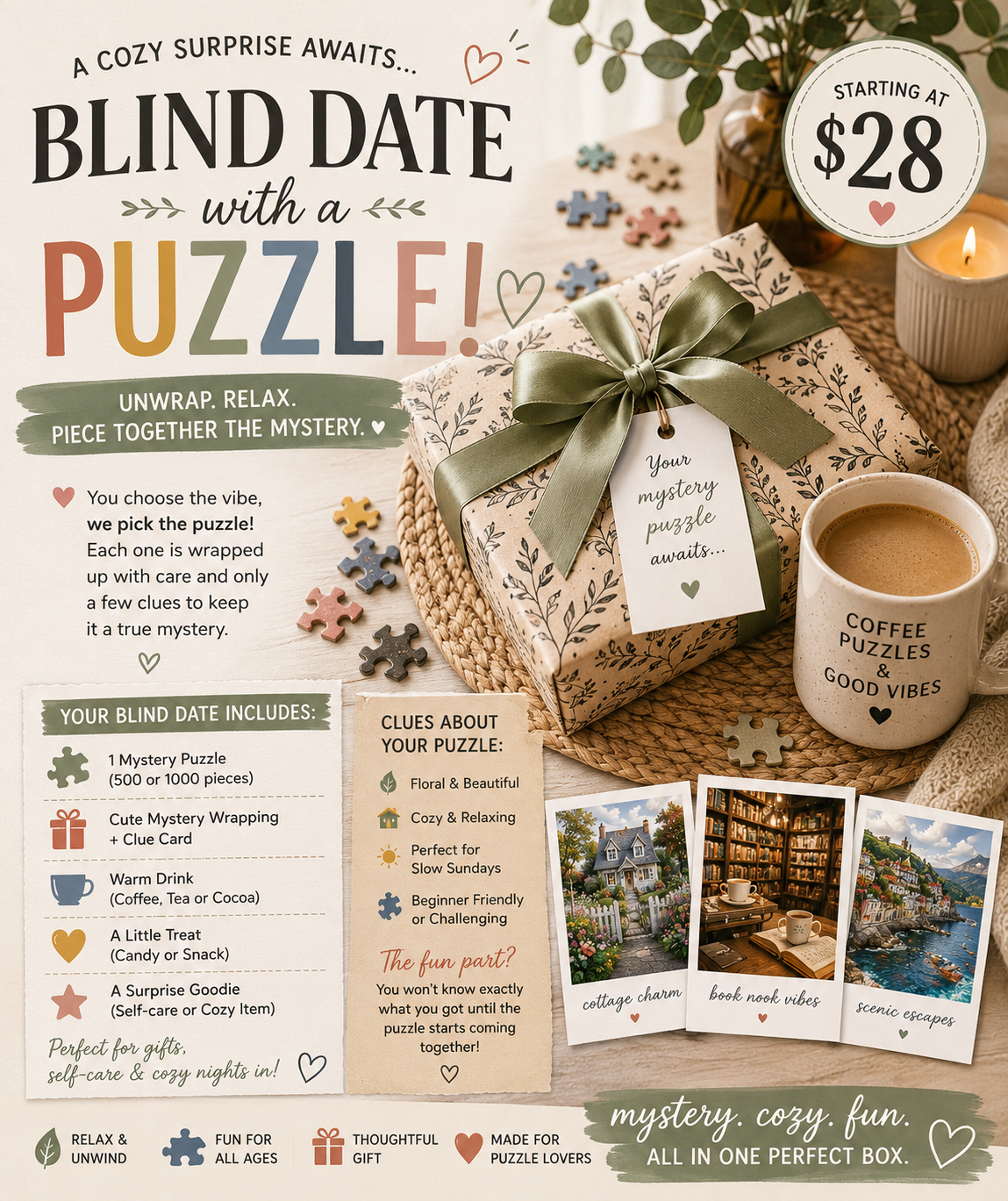 Blind Date w/ a Puzzle 🧩💐